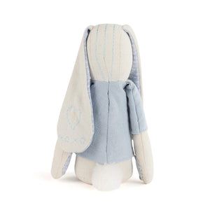 Linen Plush Nursery Keepsake - Blue Bunny