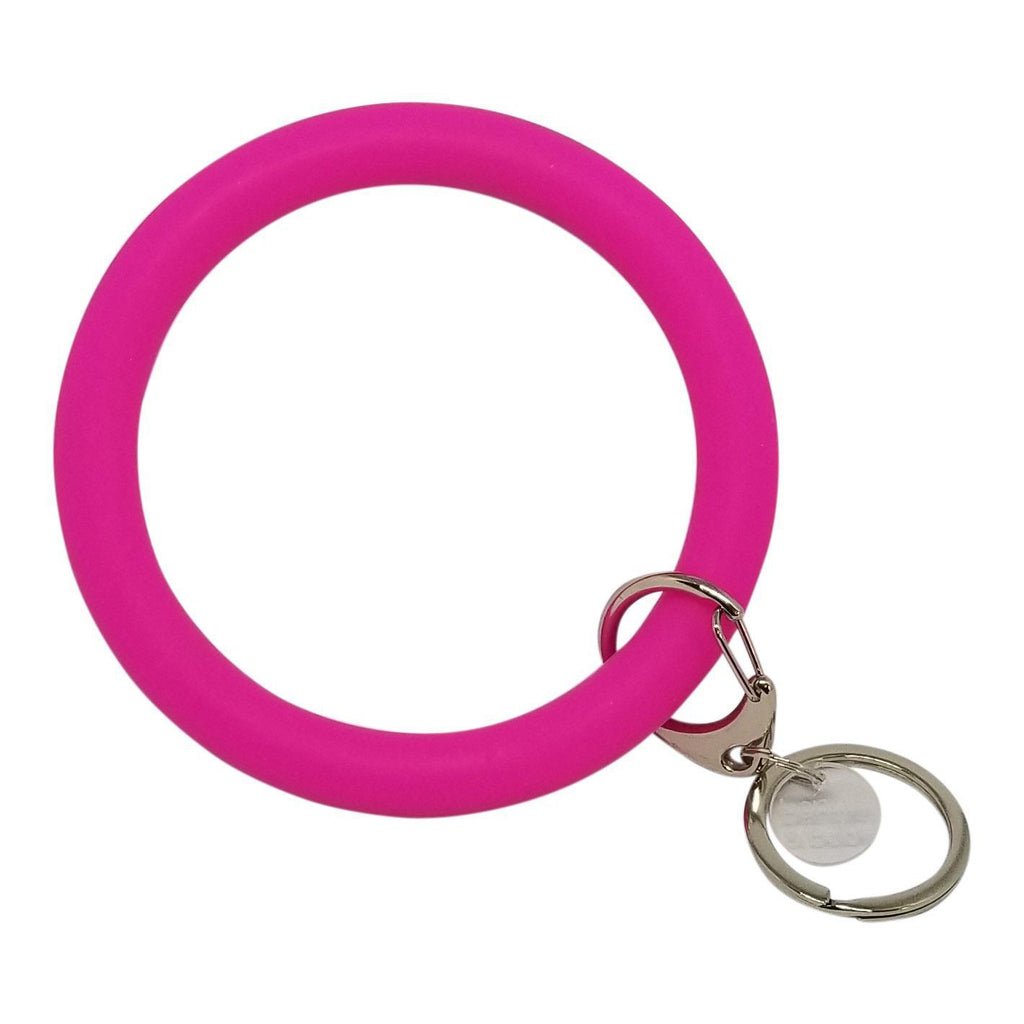 Bracelet Key Chain - Deep Neon Pink