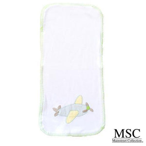 Burp Cloth - Stitch Lime Airplane