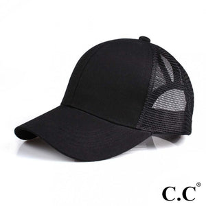 C.C. Pony Cap - Black