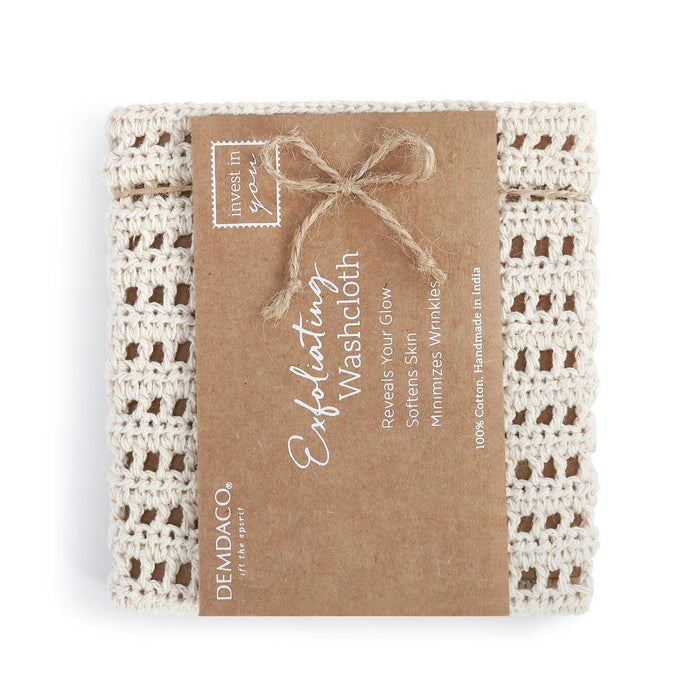 Handwoven Natural Fiber Exfoliating Washcloth