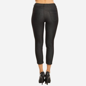 Nantucket Women's Classic Skinny Capri Jeggings - Black