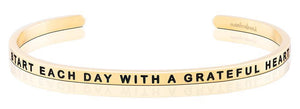 Bracelet - Start Each Day With A Grateful Heart