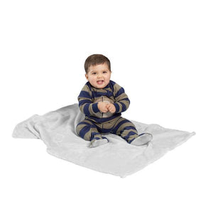 Tahoe fleece baby blanket, White - 30" x 40"