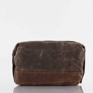 Waxed Top Zip Dopp Kit