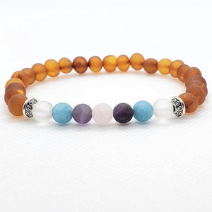 RBA - Adult Baltic Amber + Gemstone Bracelet