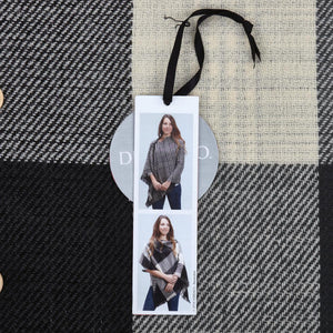 Gray/Black Plaid Reversible Button Poncho