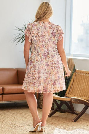 Farah Plus Size Summer Dress - Ivory
