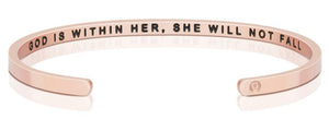 Bracelet - God Is Within Her, She Will Not Fall
