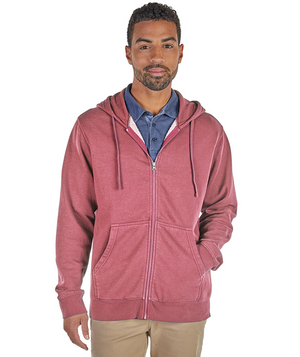 Clifton Full Zip Hoodie 9281 - Washed Red