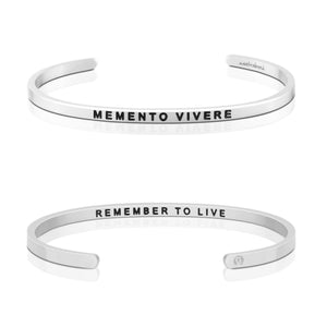 Bracelet - Memento Vivere, Remember to Live
