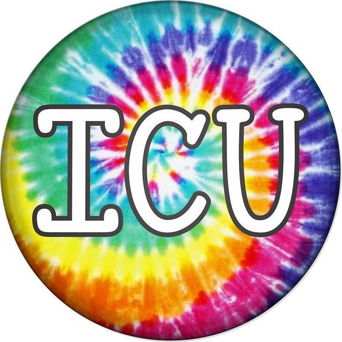 Badge Button - Printed - Tie Dye 337 - ICU