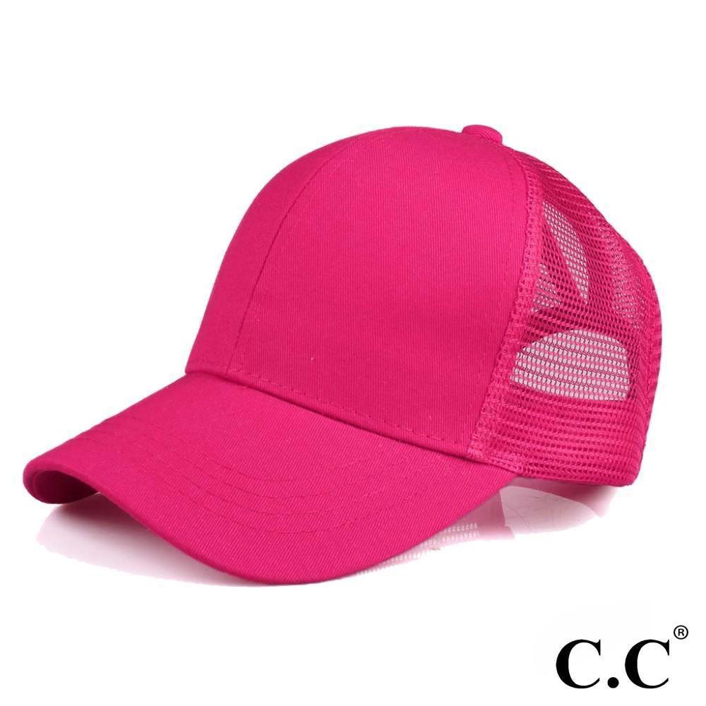 C.C. Pony Cap - Hot Pink