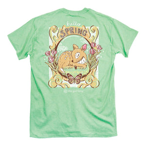 Itsa - YOUTH SHORT SLEEVE - Hello Spring Deer - Mint