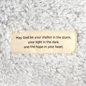 Prayer Pillow - Hope and Healing (Light Gray)