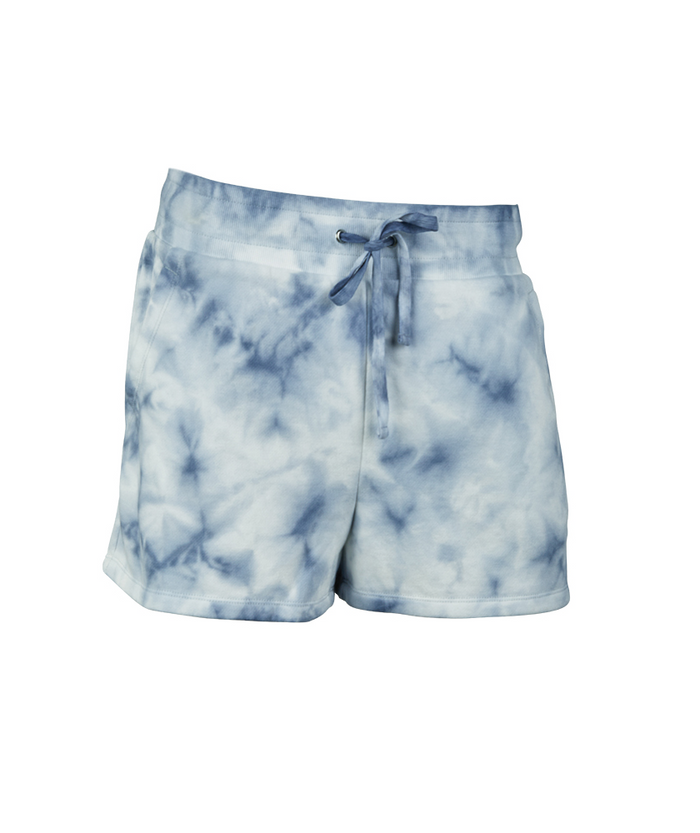 Women's Clifton Shorts 5258 - Washed Blue Tie-Dye