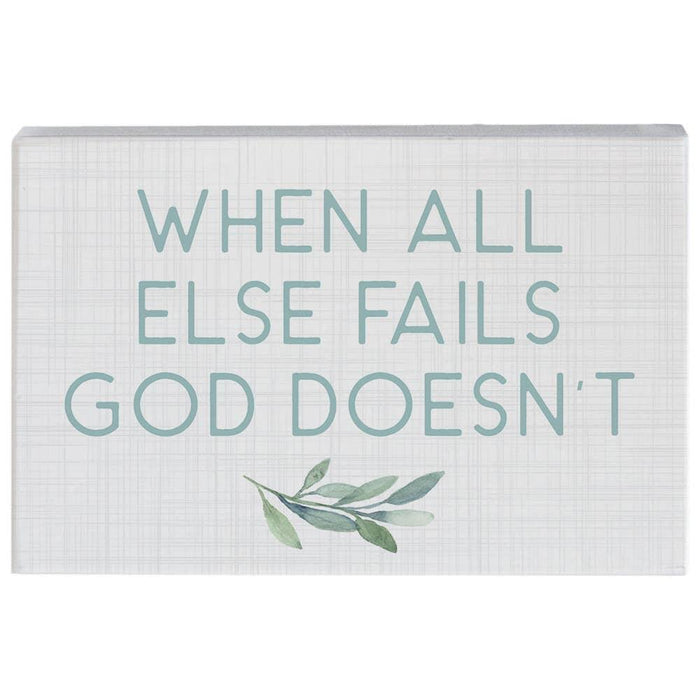 When All Else Fails God Doesn't - Small Talk Rectangle