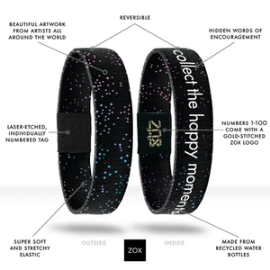 ZOX Wristband - Collect The Happy Moments - Medium Size