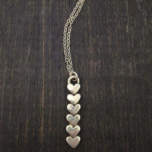 Necklace - Hearts Forever - Sterling Silver - 1-6 Hearts