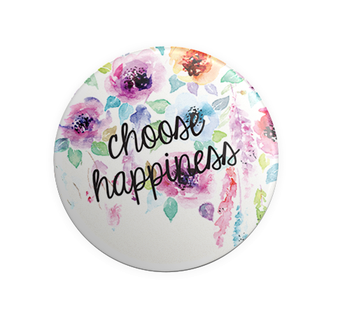 Badge Button - Printed - Choose Happiness
