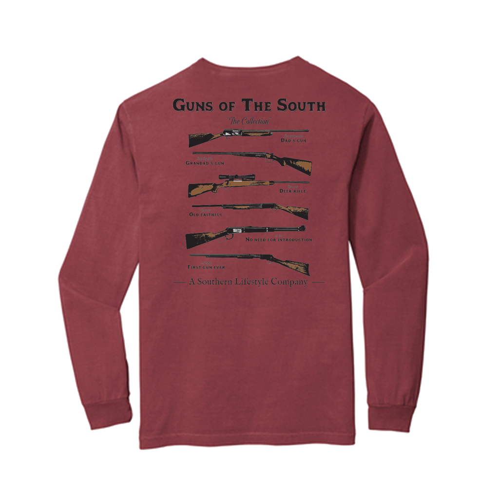 Guns of the South Long Sleeve Tee - Brick
