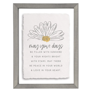May Your Days - Floating Wall Art Rectangle