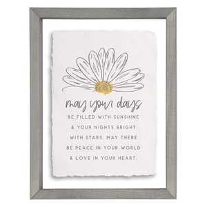 May Your Days - Floating Art Rectangle