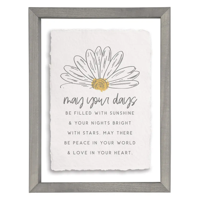 May Your Days - Floating Art Rectangle