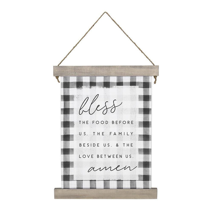 Bless The Food Hanging Canvas
