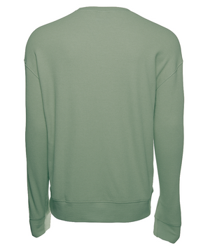 Waffle Crew Neck Sweatshirt (Unisex Fit) - Sage