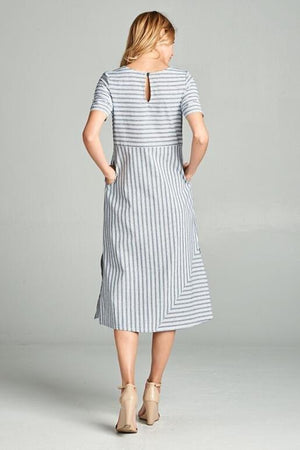 Rylee Woven Dress - Navy