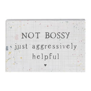 Not Bossy - Small Talk Rectangle