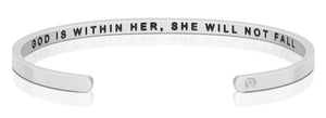 Bracelet - God Is Within Her, She Will Not Fall