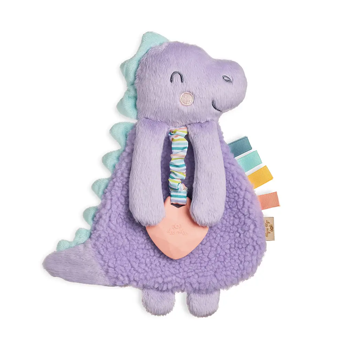 Itzy Lovey Plush and Teether Toy - Dempsey the Dino