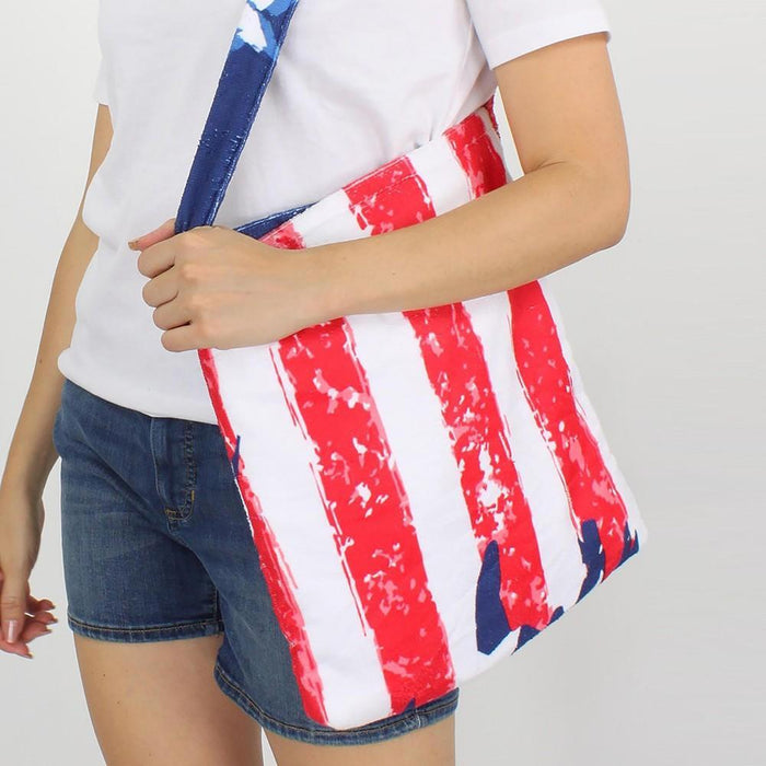 Americana Beach Towel & Tote - Two-In-One