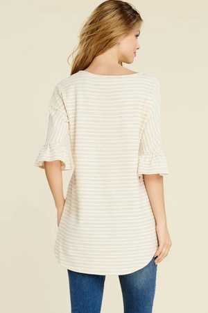 Heather Half Sleeve Top - Heather