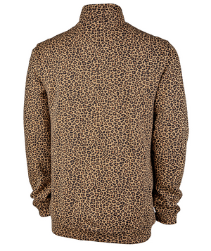 Crosswind Quarter Zip Sweatshirt - Leopard