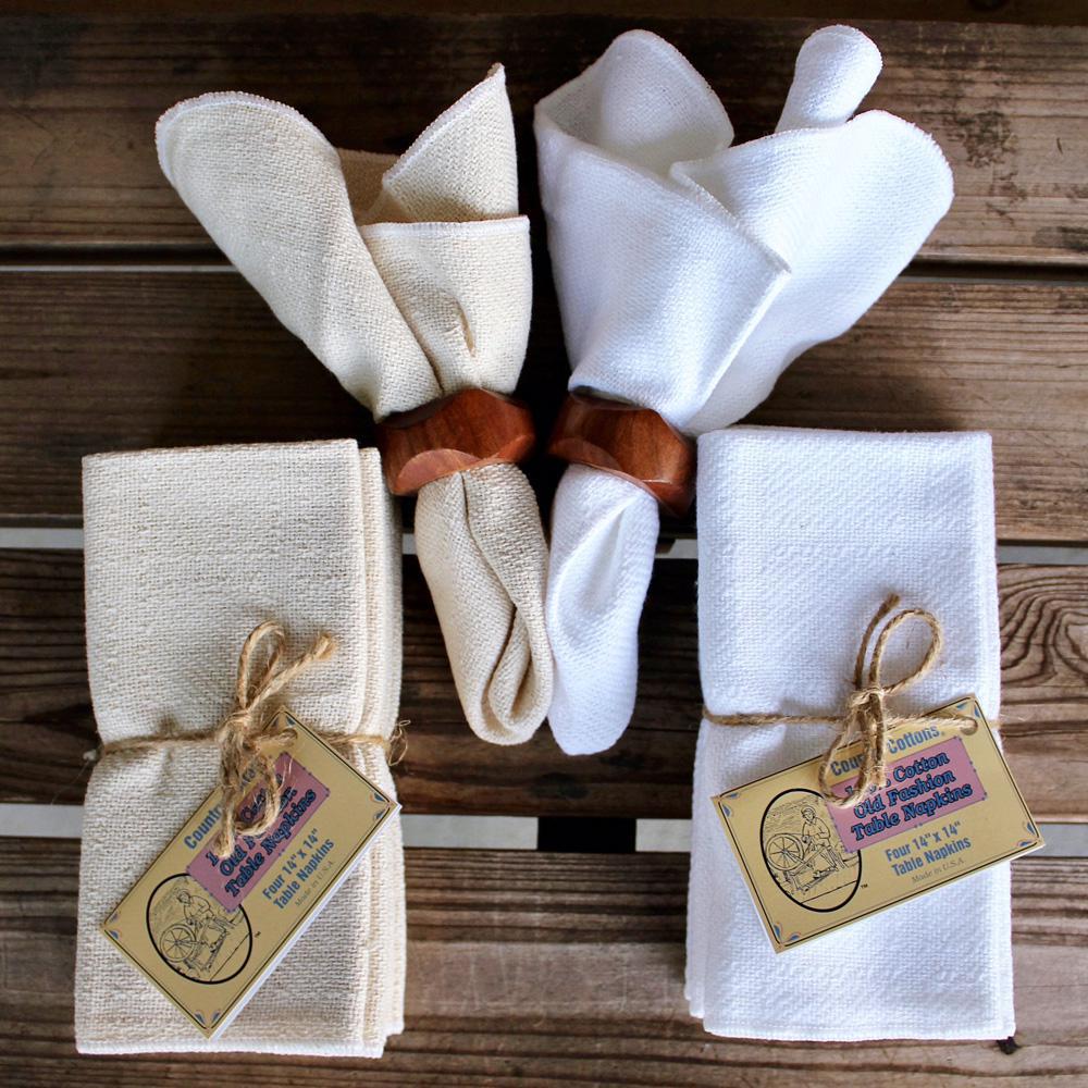 Cotton Table Napkins 14 x 14 Natural