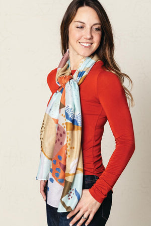 Rectangle Scarf - Autumn Abstract