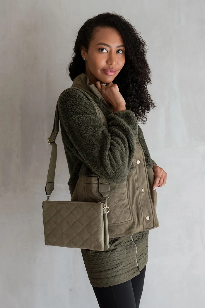 Izzy Quilted Crossbody with Guitar Strap