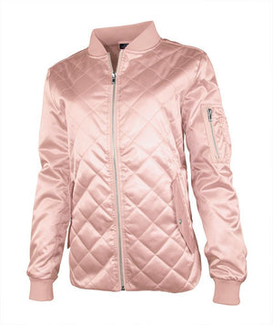 Quilted Boston Flight Jacket 5027L - Rose Gold
