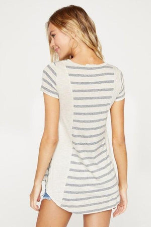 Benita Short Sleeve Striped Shirt