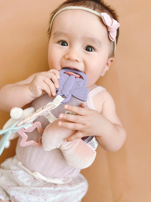 Bitzy Busy Ring Teething Activity Toy - Bunny