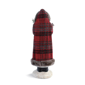 Christmas Red Plaid Santa Figure