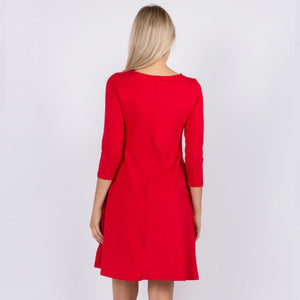 Women's Swing Dress - Red