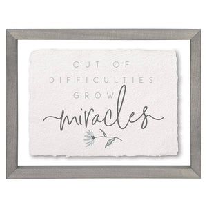 Out of Difficulties - Floating Wall Art Rectangle