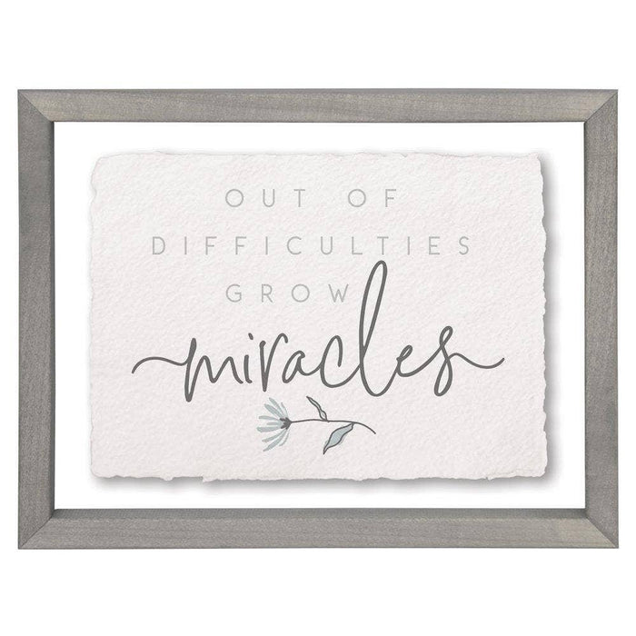 Out of Difficulties - Floating Wall Art Rectangle