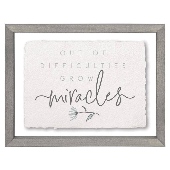 Out of Difficulties - Floating Art Rectangle