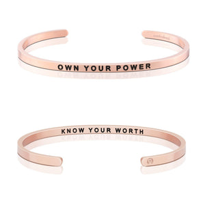 Bracelet - Own Your Power, Know Your Worth