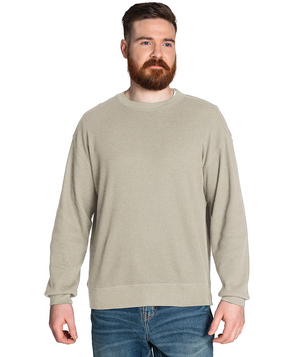 Waffle Crew Neck Sweatshirt (Unisex Fit) - Oat